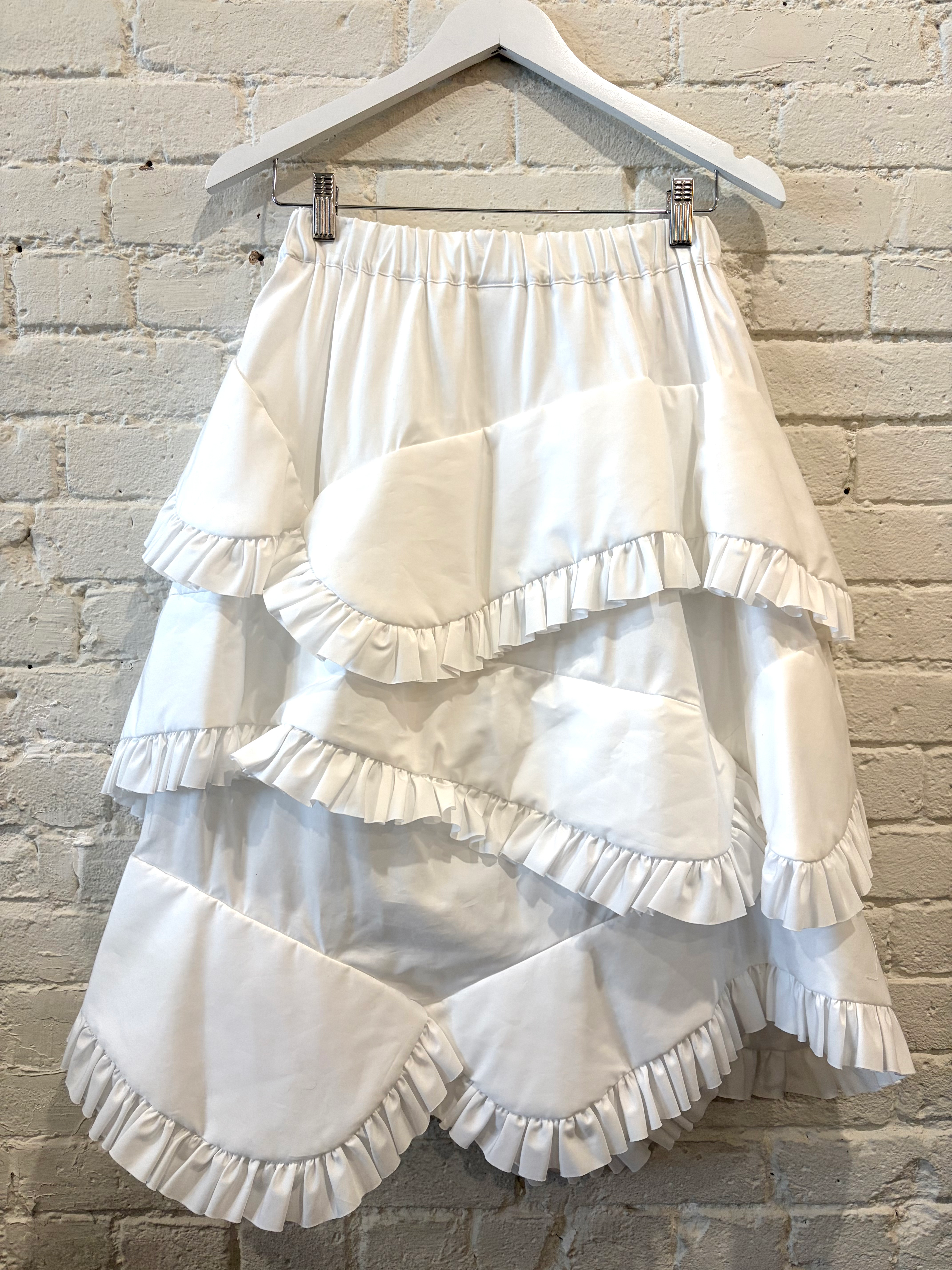 Amy Sedaris Noir Kei Ninomiya Comme Des Garçons AD2023 Ruffle Skirt Size S