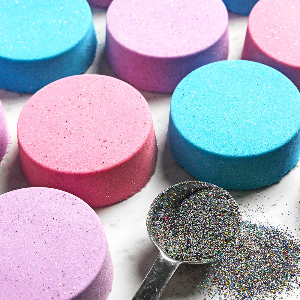 Glittery Bath Bombs