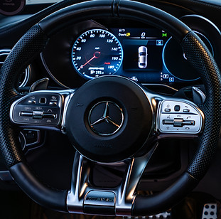 Mercedes interior detail