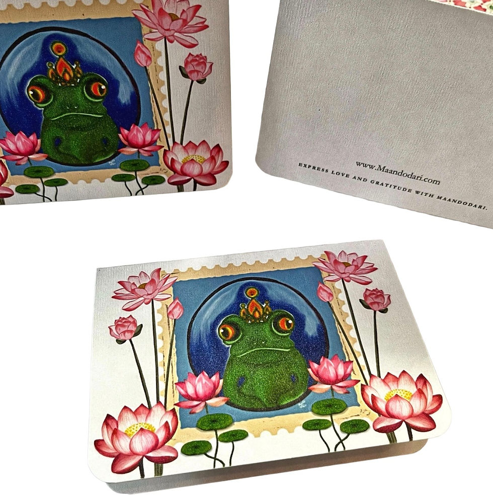 Thumbnail: Frog Princess Greeting Cards (Set of 5)