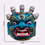 Thumbnail: Tibetan MahaKala Face Fridge Magnet Blue