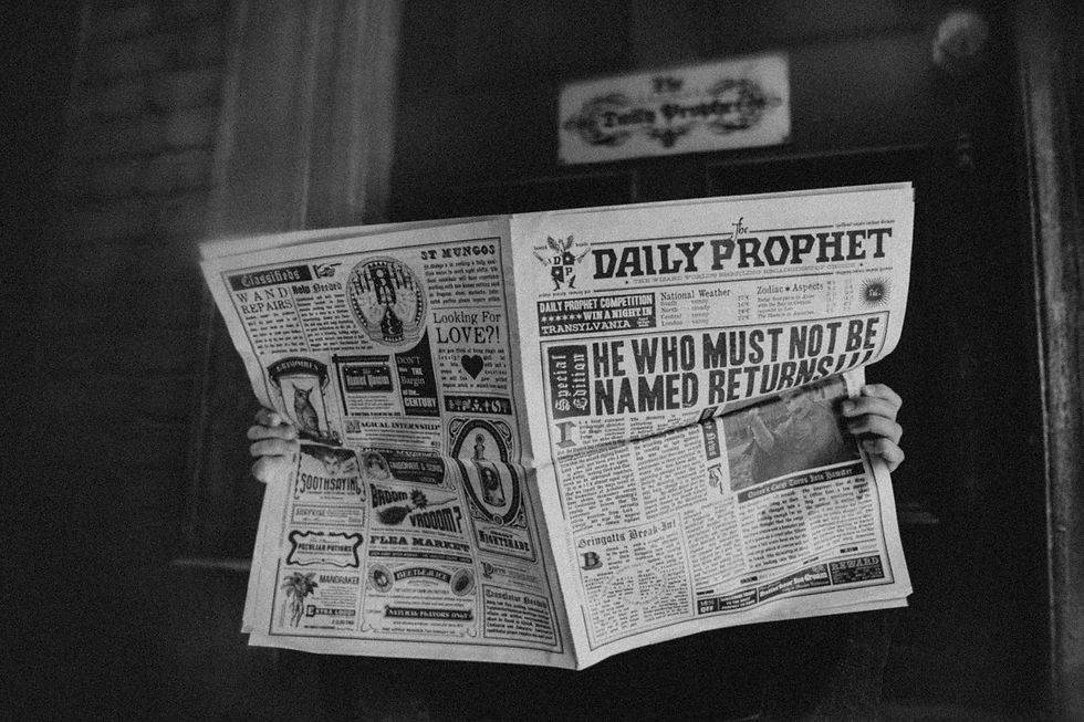 How can an author prevent their work being exploited by generative A.I.? Daily Prophet Harry Potter newspaper being held by shadowy figure on train