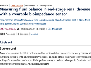 Re:Balans® wearable in scientific journal