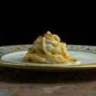 SPAGHETTI in STRACCHINO SAUCE with MARMALADE DRIZZLE pasta recipe