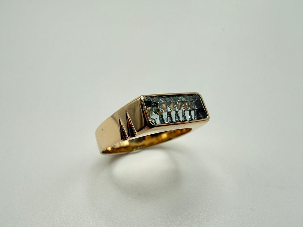 Thumbnail: Seafoam tourmaline ring