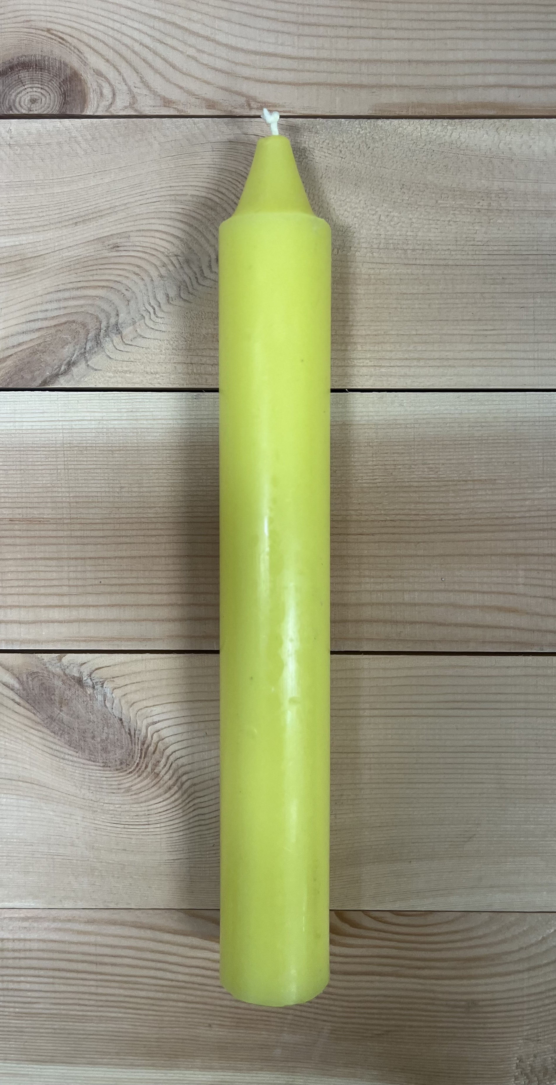 9" Yellow Candle