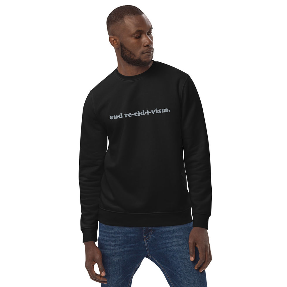 Thumbnail: Unisex "End Recidivism" Sweatshirt by Flikshop (Embroidered)