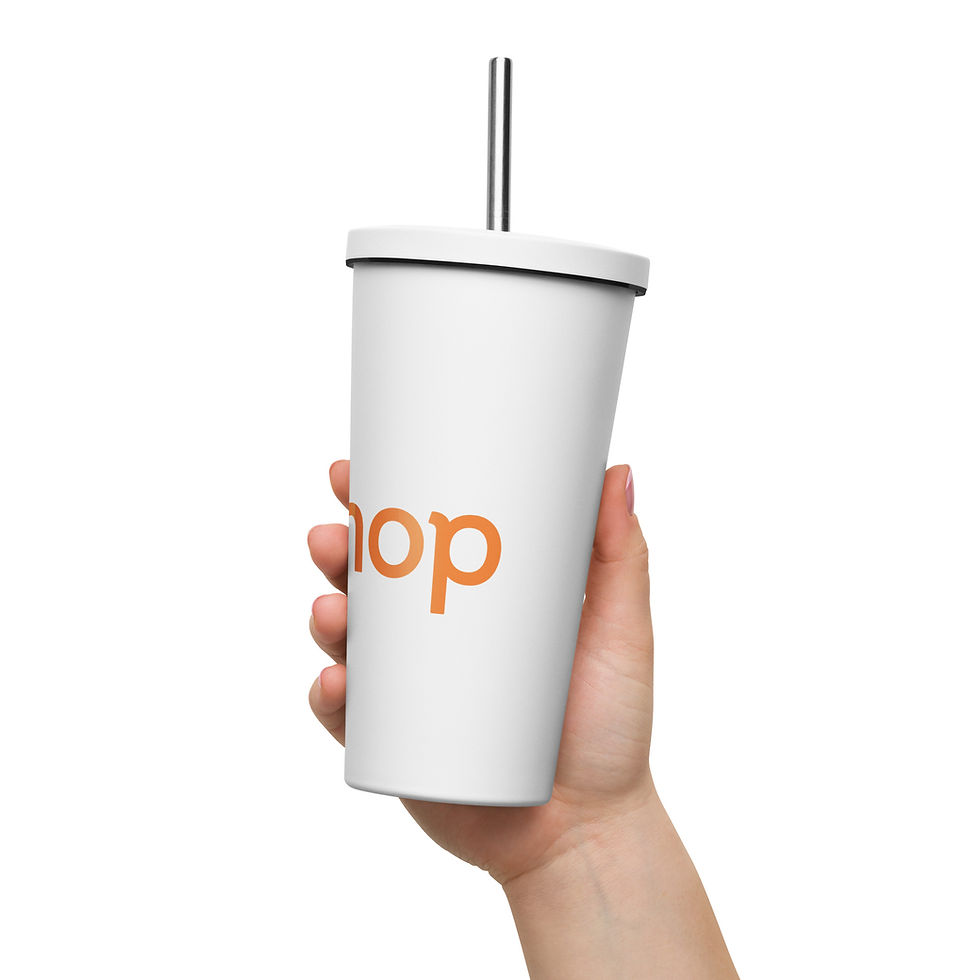 Thumbnail: Flikshop Insulated tumbler with a straw