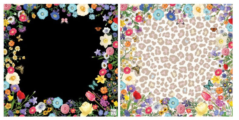 Bespoke DOUBLE-SIDED MAT | Double the Fun/Floral Mat