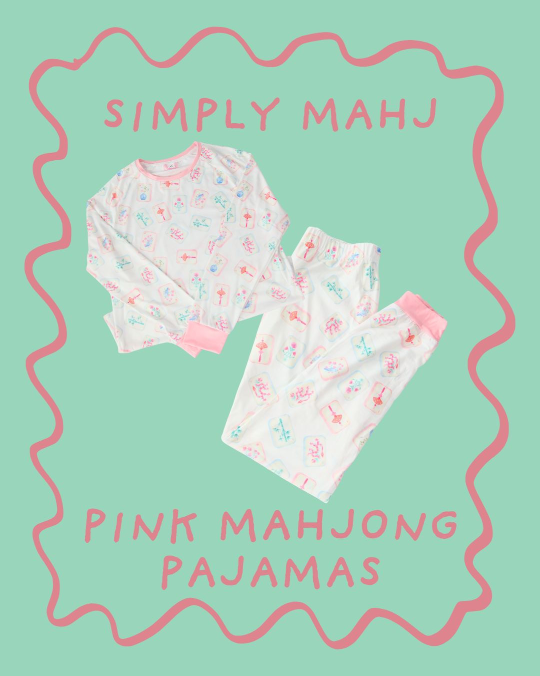 Pink Mahjong Pajamas