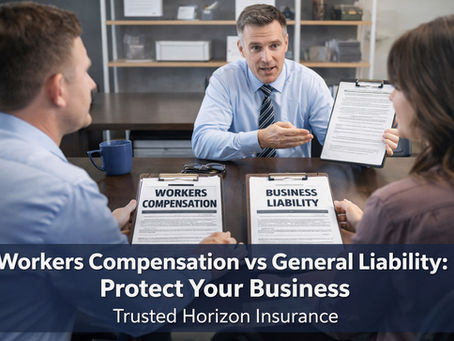 Small business insurance local agent for work comp or general liability
