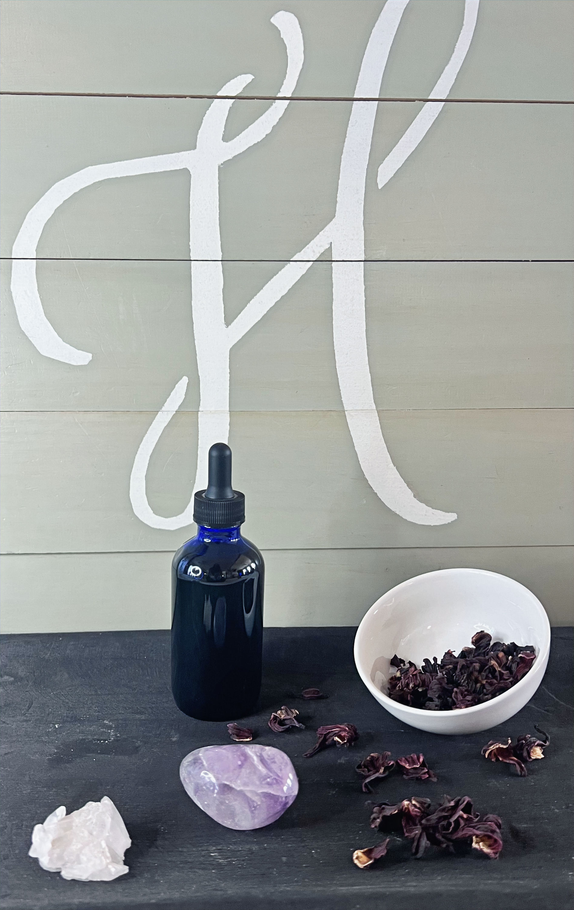 Hibiscus flower tincture- 4 oz. dropper bottle