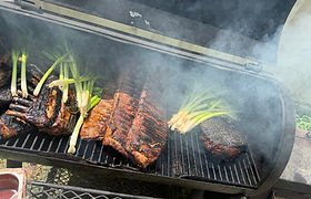 Live station on the grill