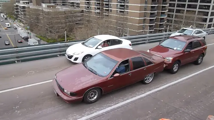 how to tow a car with another car