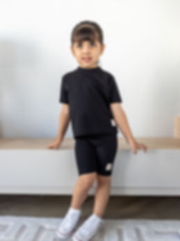 Black  Ponte Knit Zuri Shorts