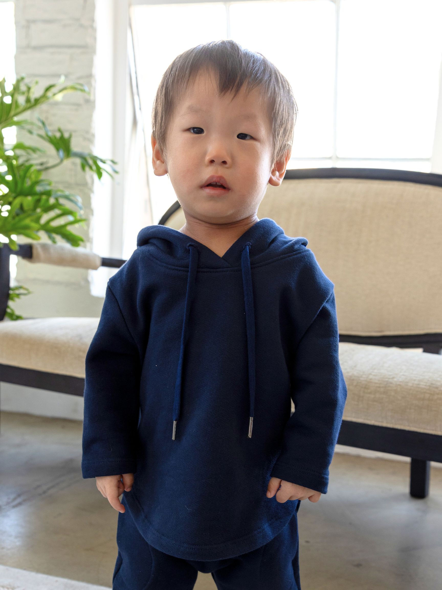 Navy French Terry Anthony Hoodie