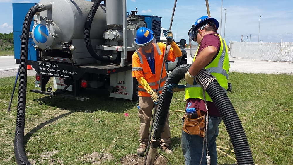 Soft Dig Machine Soft-Dig / Vacuum Excavation for Utility Verification | SurvTech Solutions