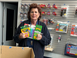 Moon Garden Club Donates School Supplies