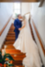 Kiss on the stairway