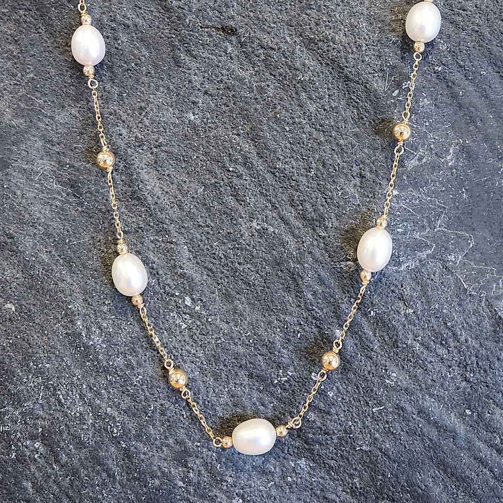 Thumbnail: 14 K Pearl Necklace