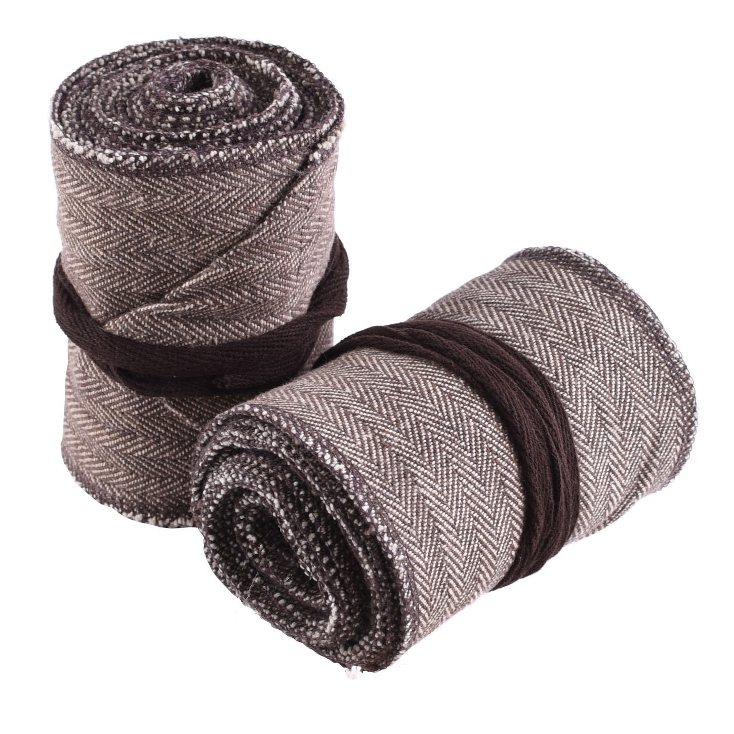 Viking Winningas, Herringbone Pattern Brown leg wraps
