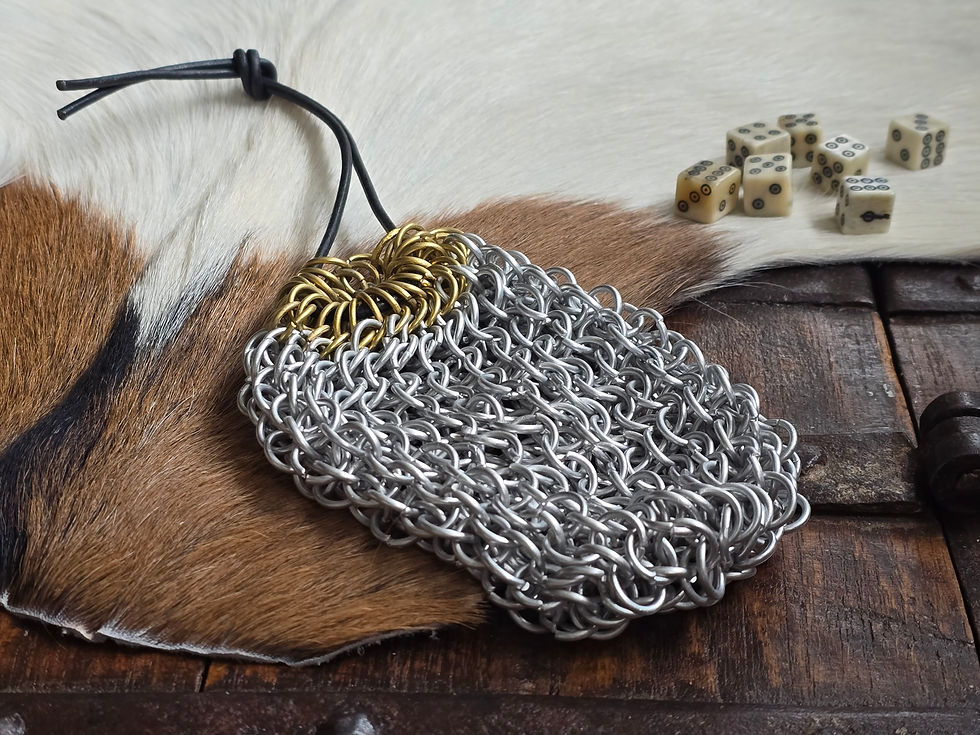 Thumbnail: Drawstring Chainmail Dice Bag
