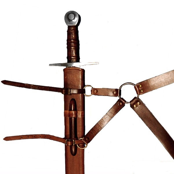 Thumbnail: Sword Belt- Brown Leather