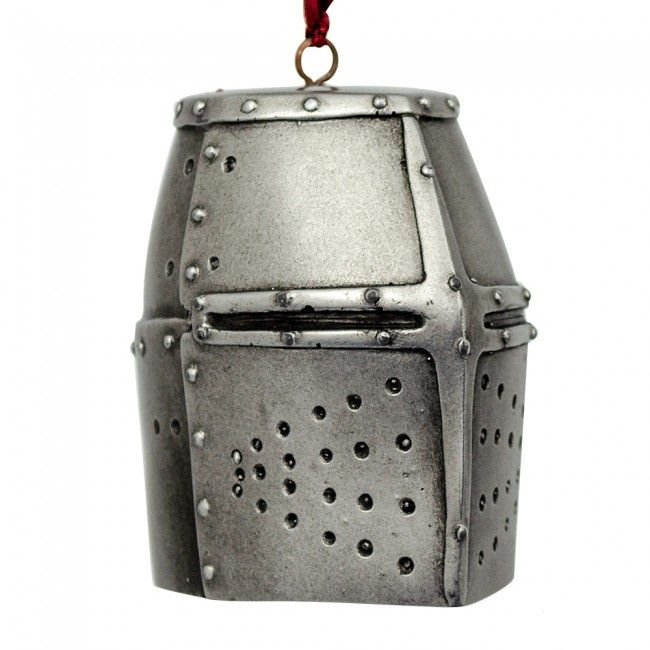 Thumbnail: Medieval Knight’s Helmet Baubles. Each bauble is based on an original helmet from the Middle Ages and is sure to add a little