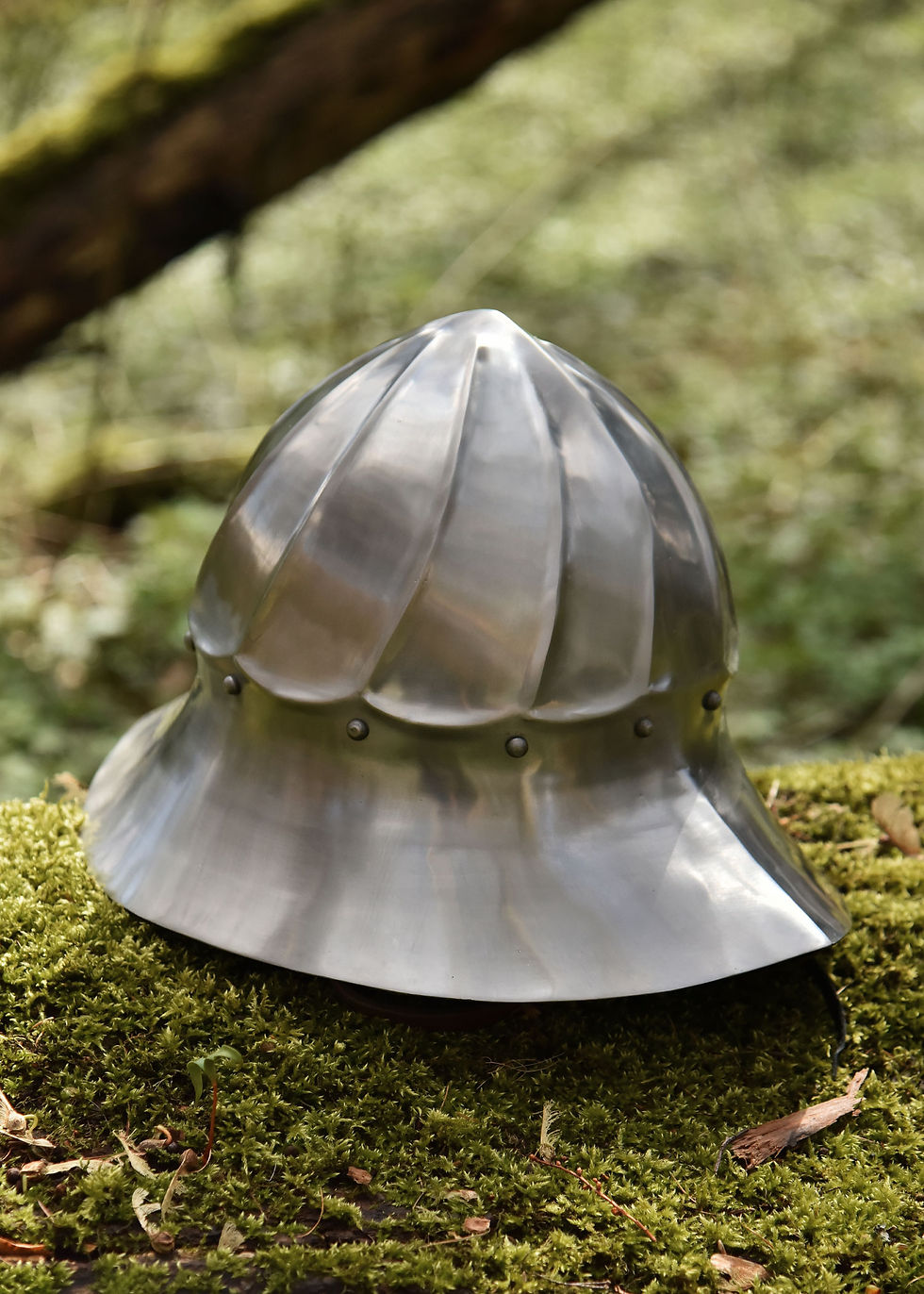 Thumbnail: Burgundian Kettle Hat, 15th C., 1.6 mm Steel
