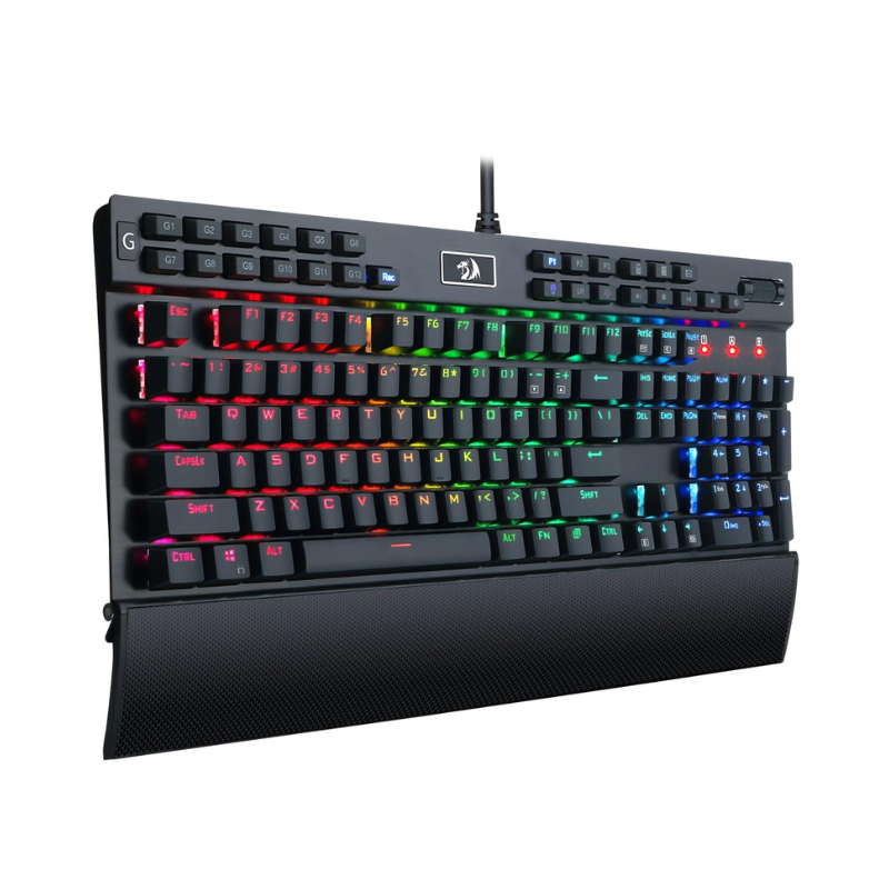 Redragon K550 RGB Gamer 104 Keys + 12 Macro G Keys Com Fio mecânico e Wrist
