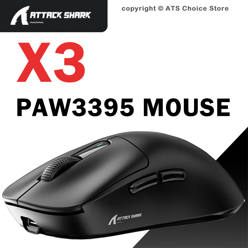ATTACK SHARK X3/X3Pro Sem Fio Gamer Mouse PAW3395 26K DPI Tri-Mode Bluetooth W