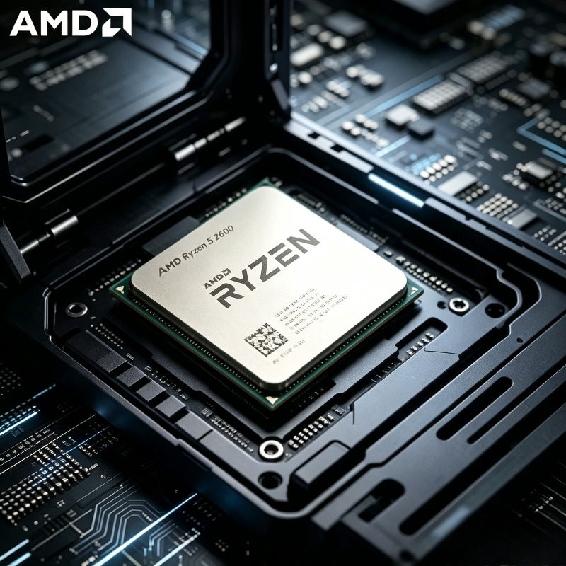 AMD Ryzen 5 2600 Desktop CPU 6C/12T 3.4-3.9GHz Unlocked Fit AM4 Mainboa