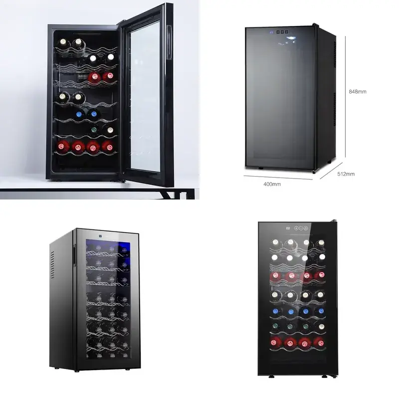 78L Smart Wine Cooler Stainless Steel Beverage Fridge Glass Door Elétrico Refrig