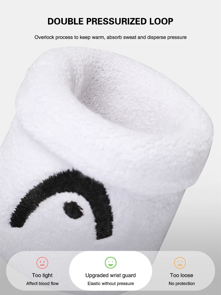 Miniatura: Wristband Sweat Absorb Wristband Protection Wrist Guard Para Adult Masculino E