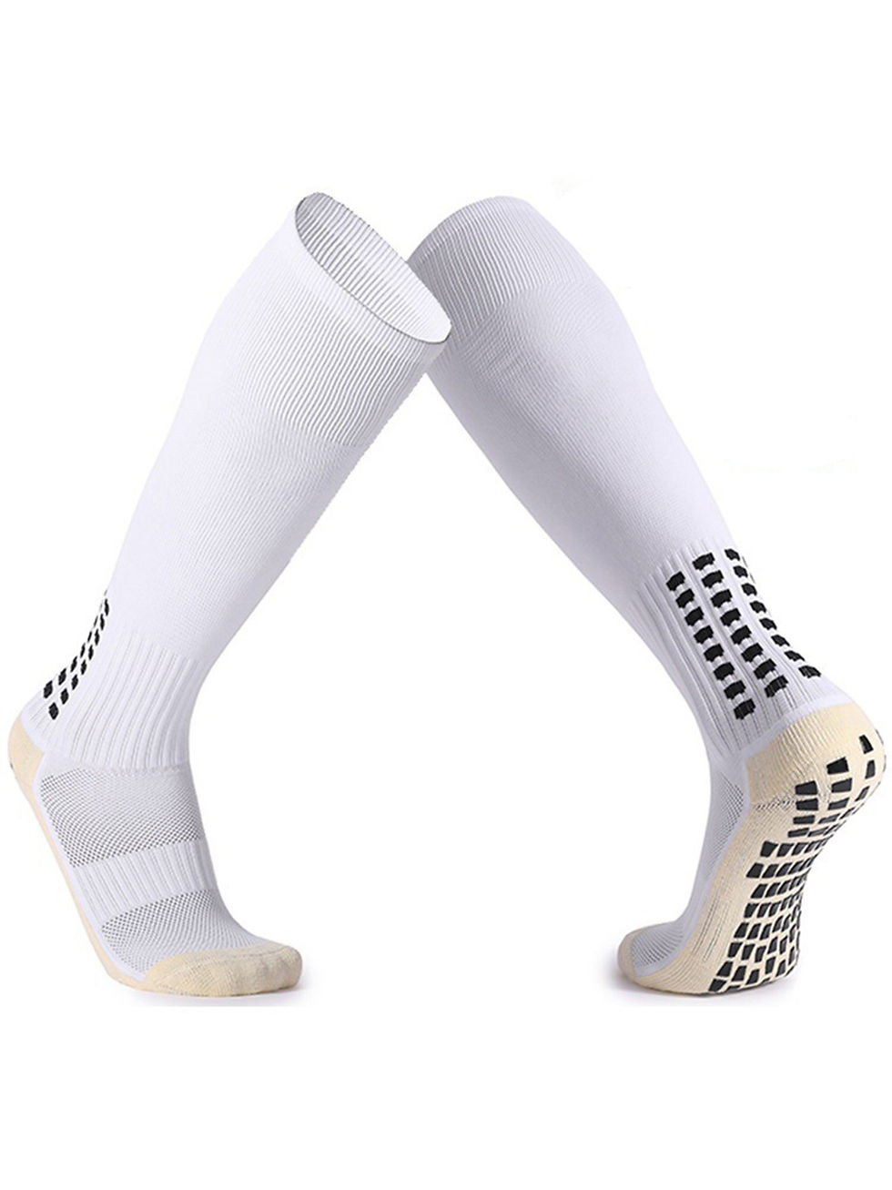 Miniatura: Anti Slip Soccer Knee Socks, Non Slip Football/basquete/Hockey Esportivo Grip