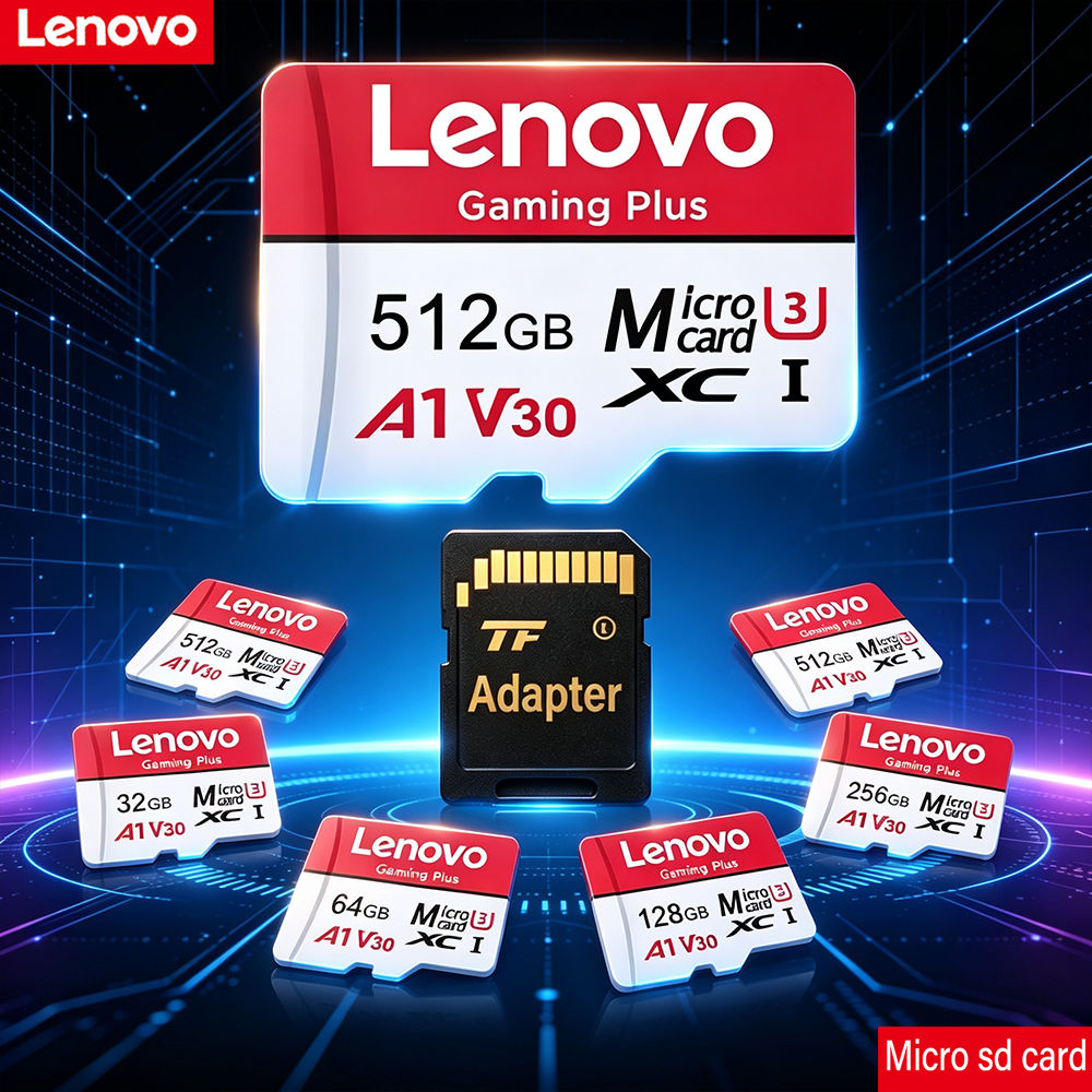 Lenovo High gamer Plus Micro SD Card C10 - 32GB/64GB/128GB/256GB/512GB TF Memor