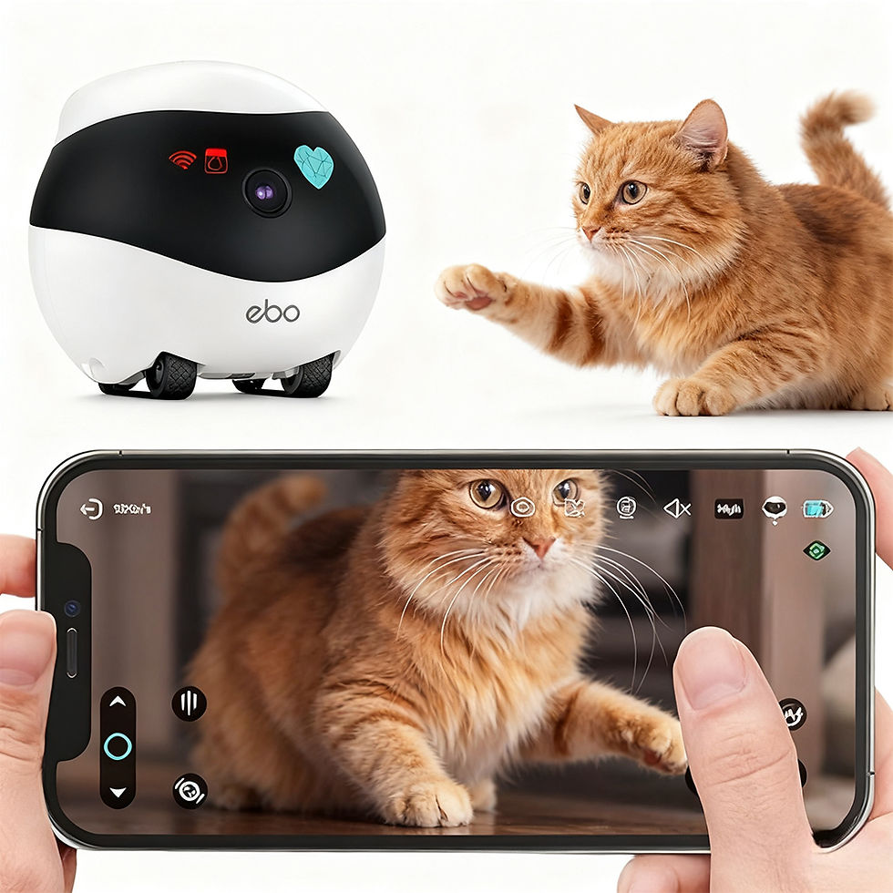 Miniatura: Enabot EBO SE Home Camera Robot para Dog Cat Baby 1080P Wifi​ 2.4G 5G 360° Hom