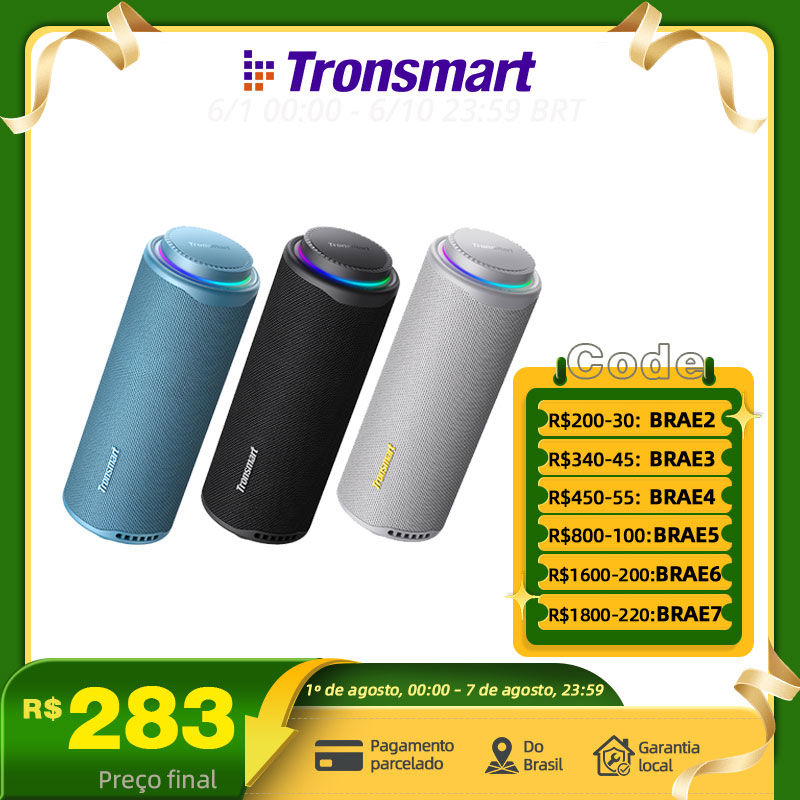 Tronsmart T8 Caixa de Som Bluetooth Portátil