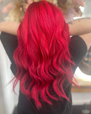 Hair colour and style