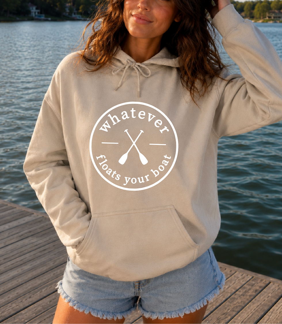 Thumbnail: Whatever Floats Your Boat Pullover Hooded Sweatshirt
