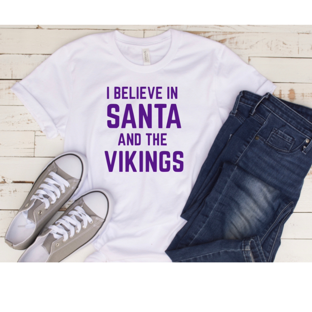 I Believe in Santa and the Vikings Shirt