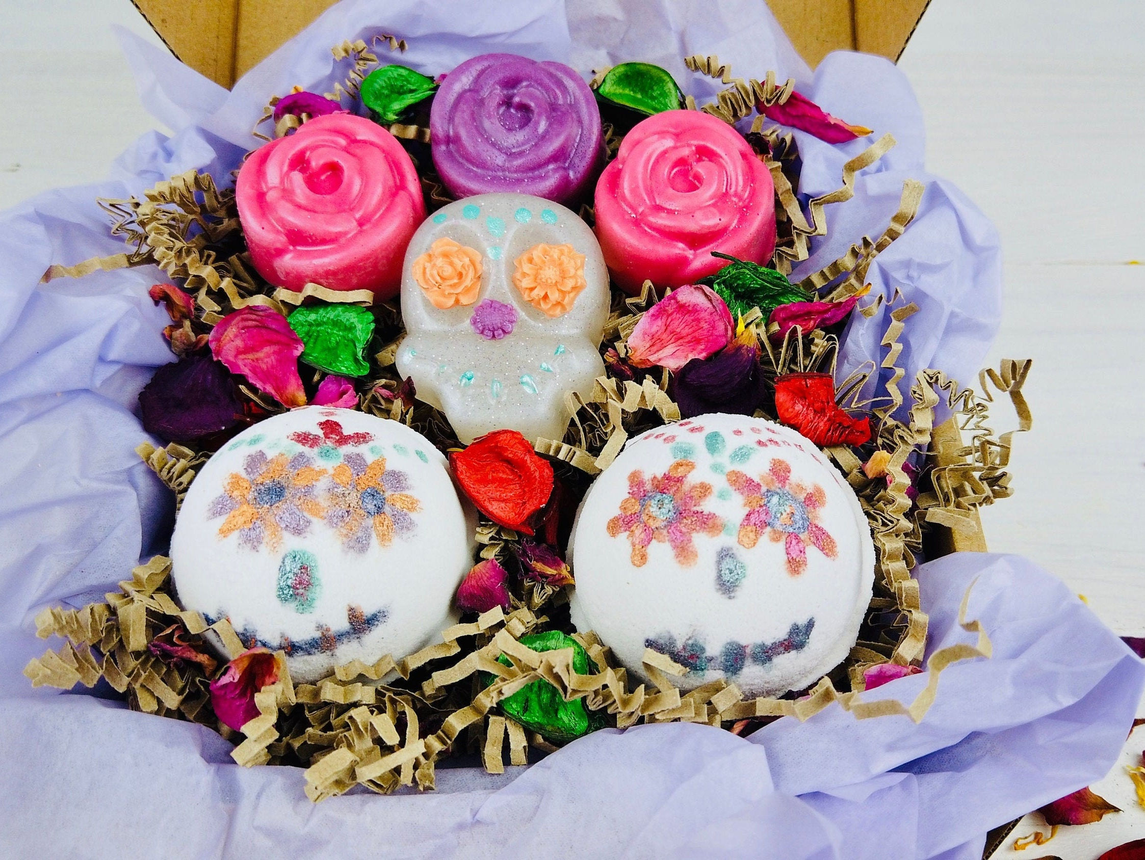 Day of the Dead Soaps & Bath Bombs Gift Box Moelian