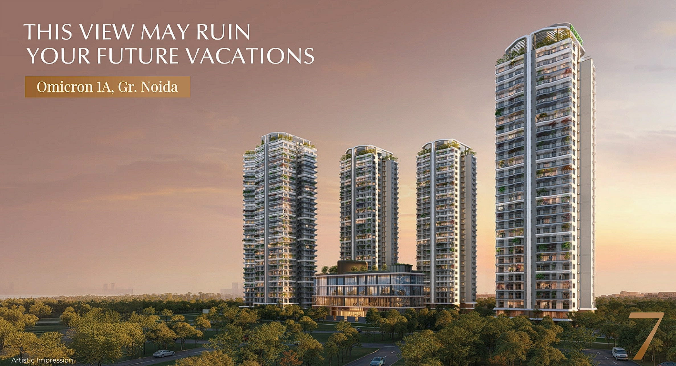 Eldeco 7 Peaks — luxury residence view