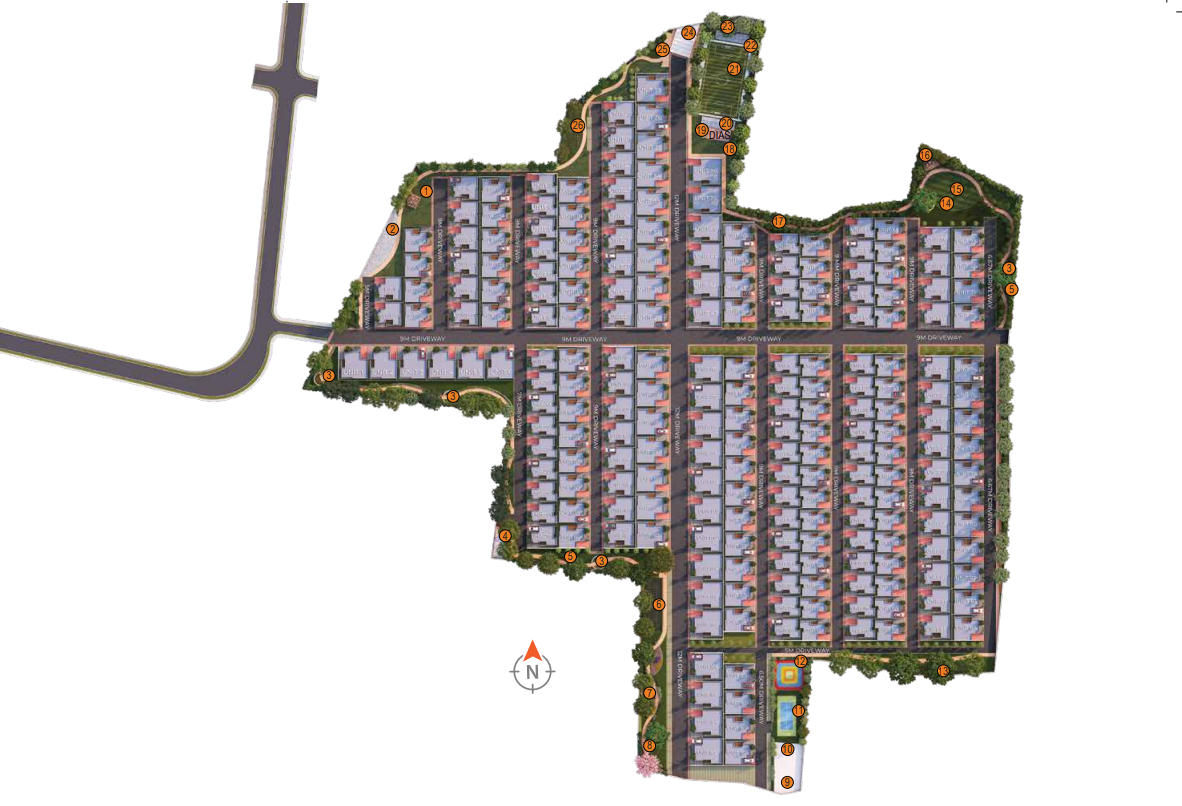Nambiar Ellegenza Purple Crest Master Plan