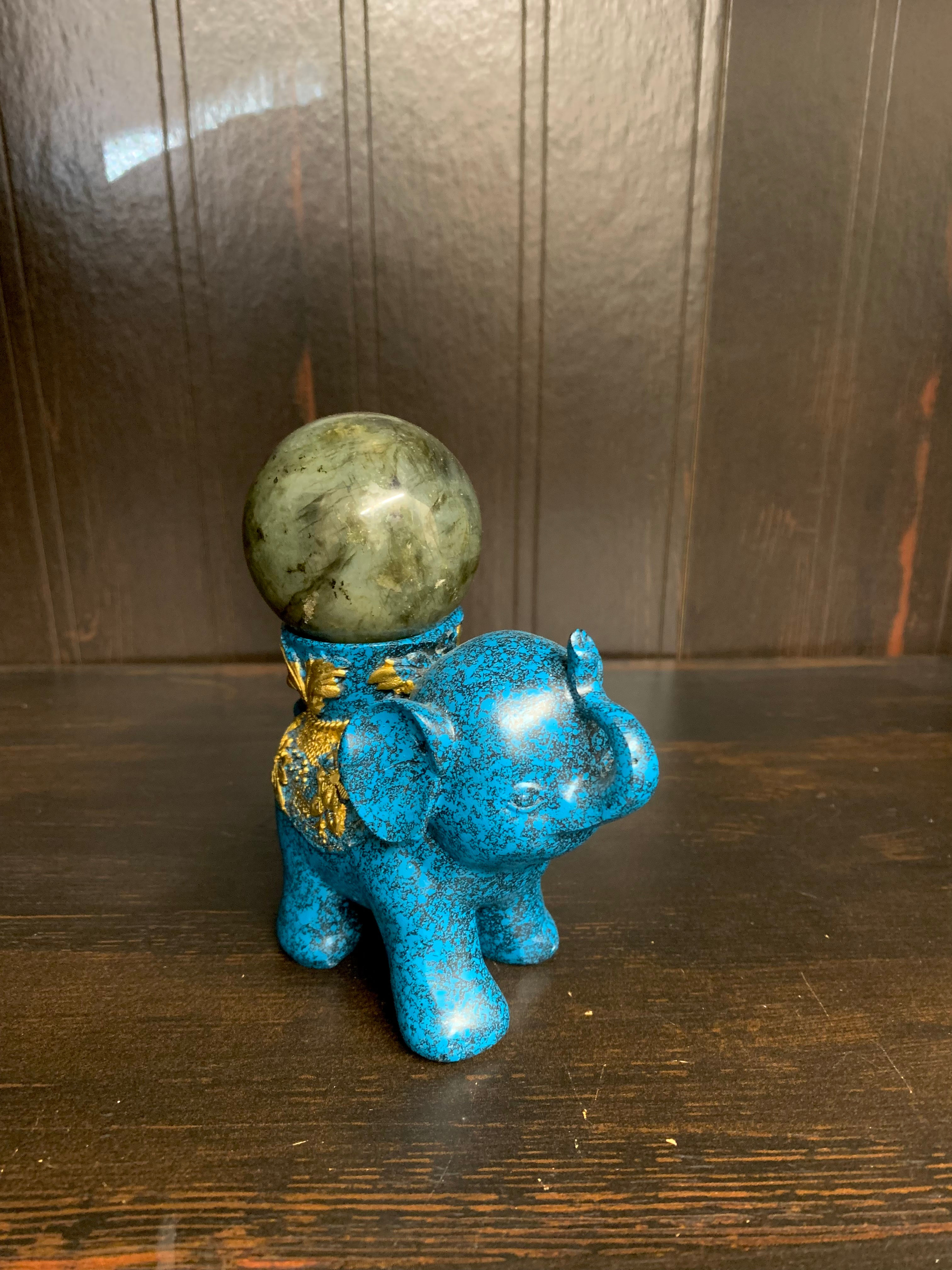 Laborite Crystal Sphere with flash- medium 51mm