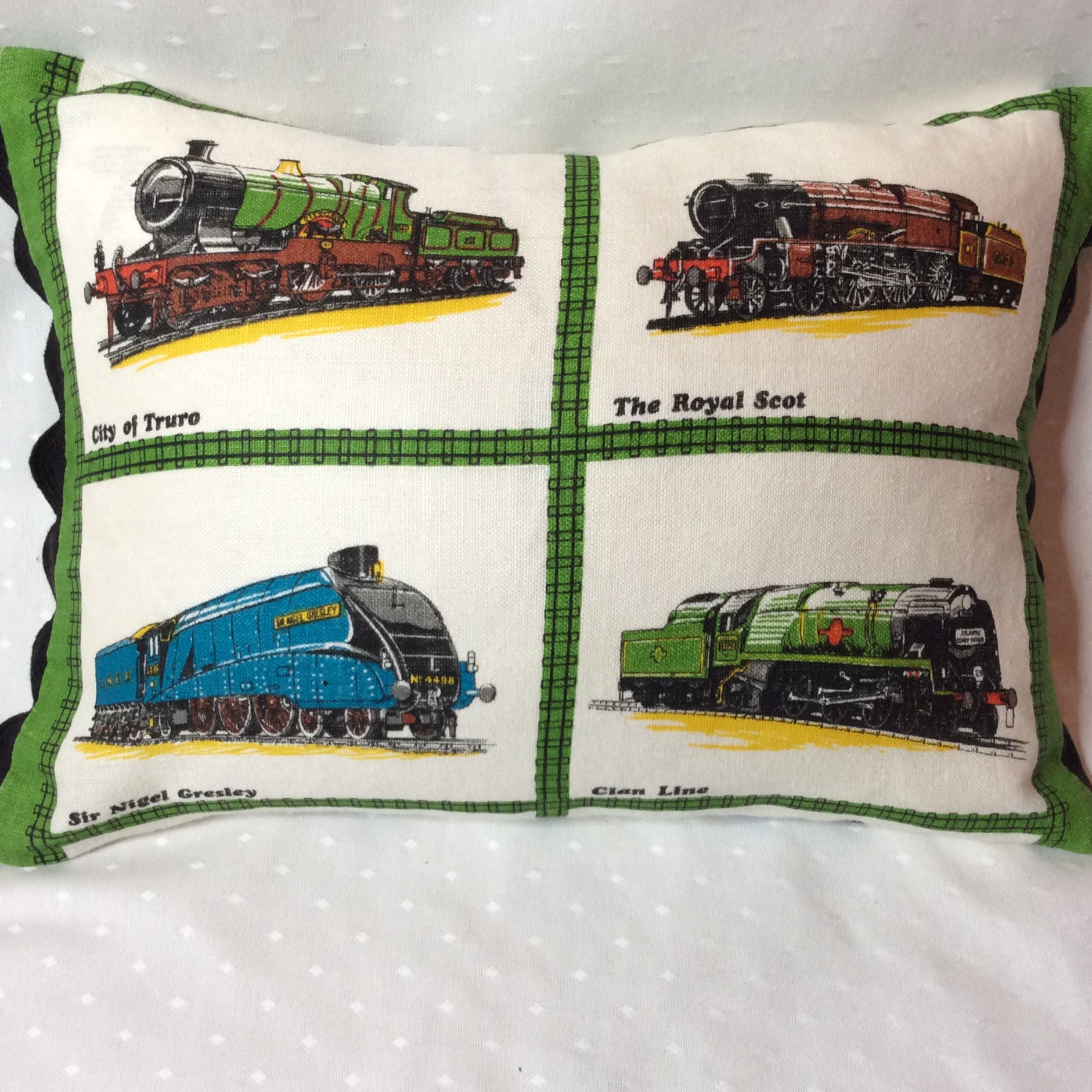 Steam Trains Linen Cushion