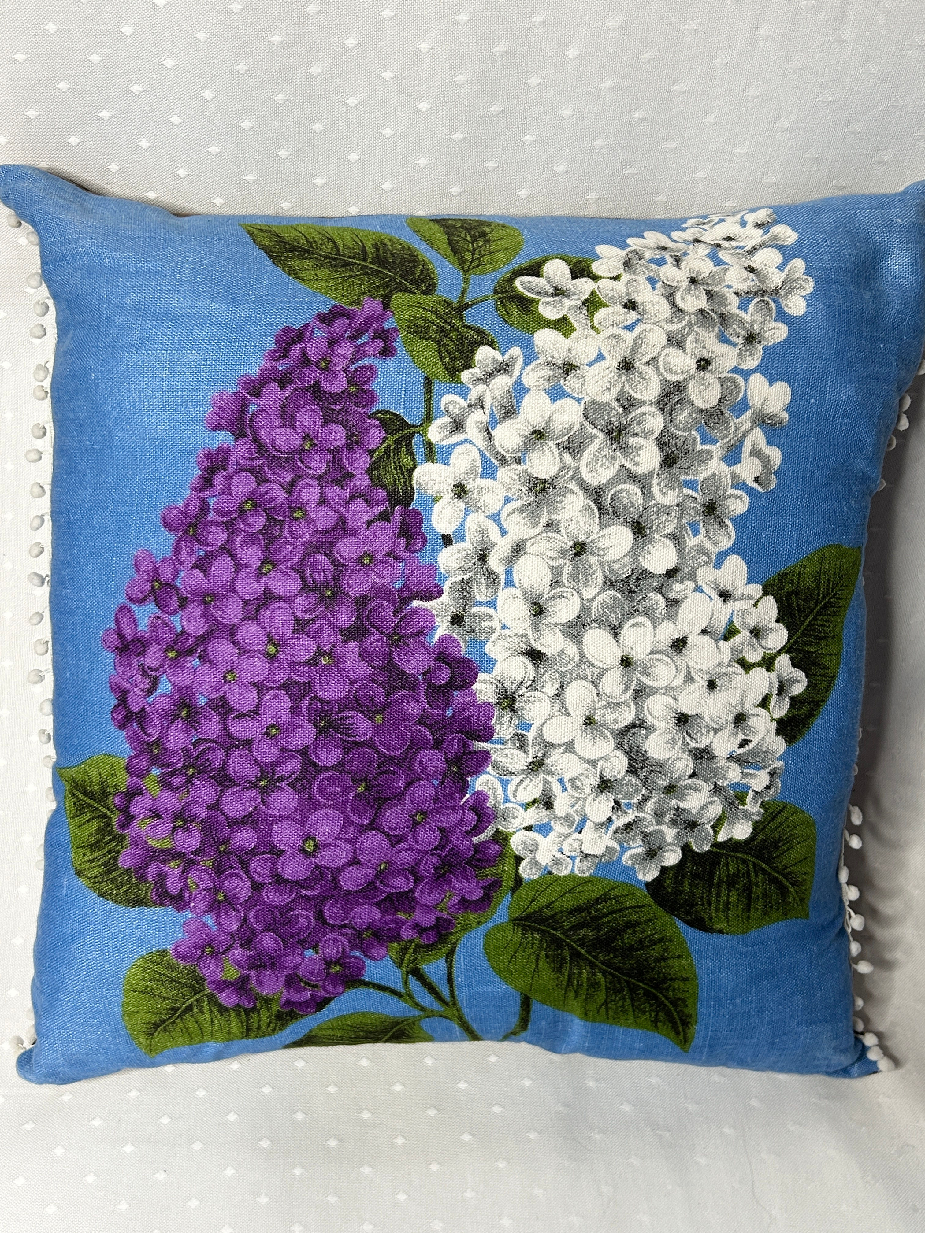 Lilacs Linen Cushion