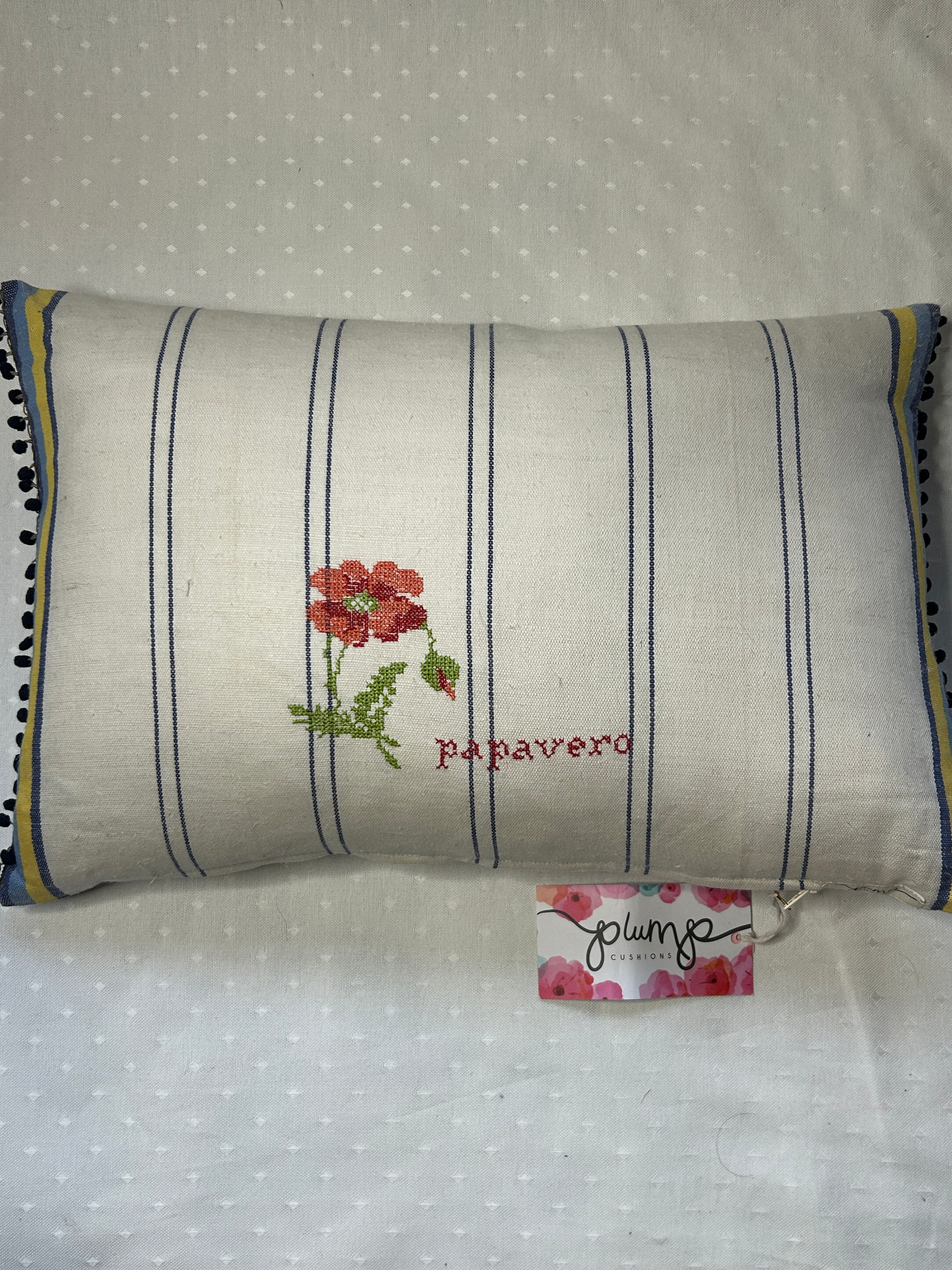 Poppy Linen Cushion