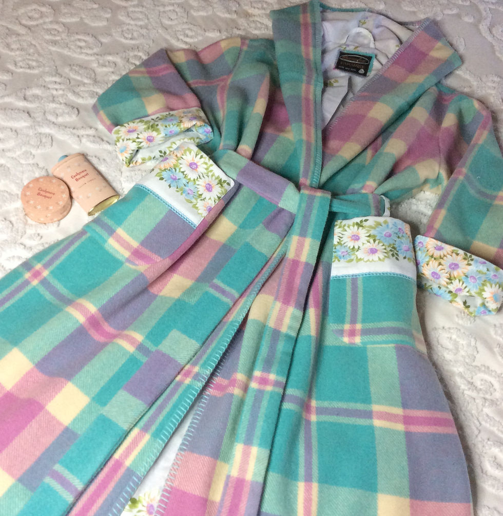 Lined Hooded Wool Robe