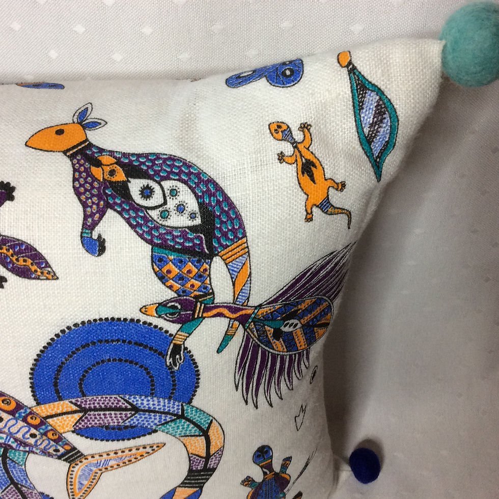Thumbnail: Dolphin Dreaming Linen Cushion